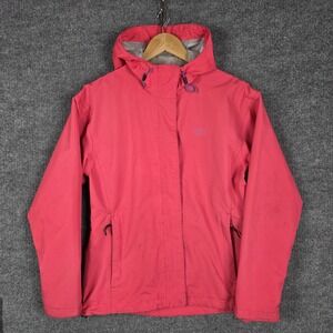 Helly Hansen Helly Tech Jacket Womens M Pink Waterproof Rain Coat Needs Cleaning